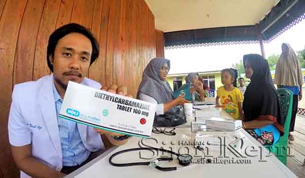 3 Orang Warga Lingga “POSITIF DARAHNYA NGANDUNG MIKROFILARIA”