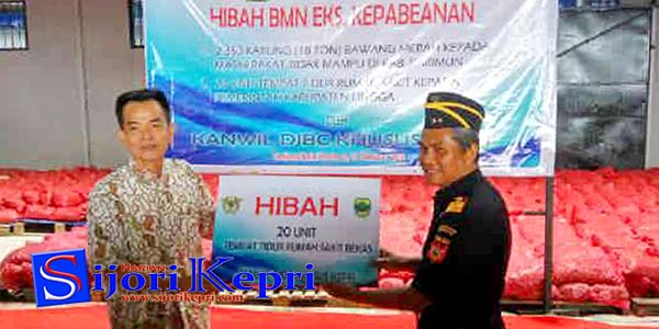 DJBC Kepri “HIBAH 20 UNIT TEMPAT TIDUR” ke Dinkes Lingga
