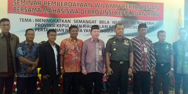 Kemenhan Kepri Adakan “SEMINAR PEMBERDAYAAN WILAYAH PERTAHANAN”