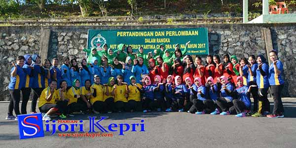 Persit Kartika Chandra Kirana 033/WP “GELAR PERTANDINGAN VOLLY dan LOMBA ZAPIN”