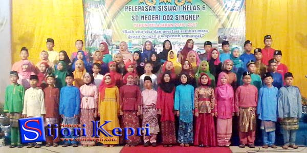 Pelepesan Murid SDN 002 Singkep “BERLANGSUNG MERIAH”