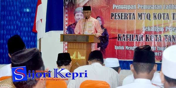 Syahrul Lepaskan Kafilah Tanjungpinang “IKUTI STQ VII TINGKAT PROVINSI KEPRI”