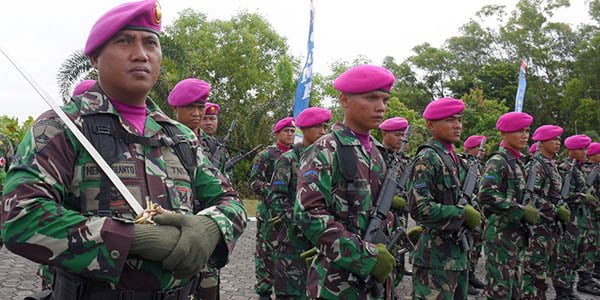 Prajurit Lantamal IV “SIAP BANTU PEMDA KEPRI”