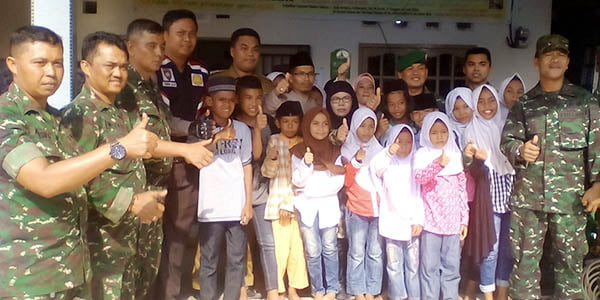 Dandim Sasongko Sambangi “PANTI ASUHAN BINA YATIM”