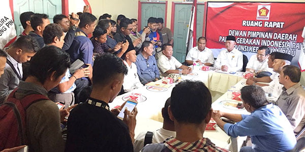 Pimpin Partai Gerindra Kepri “SYAHRUL, DAPAT UCAPAN dari ADE ANGGA”