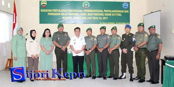 Dandim 0317/TBK : Jangan Sampai Anggota Kodim 0317/TBK dan PERSIT “TERLIBAT NARKOBA”