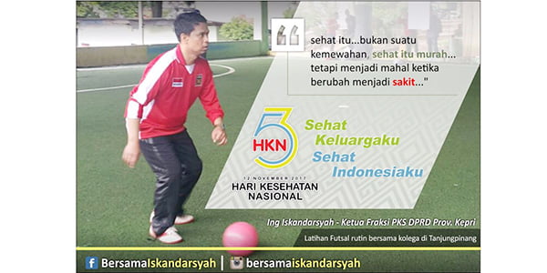 Iskandarsyah : Keluarga Sehat “NEGARA KUAT”