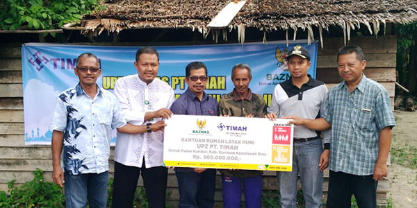 BAZNAZ dan UPZ Timah TBK “BERI BANTUAN RTLH di PULAU KUNDUR”