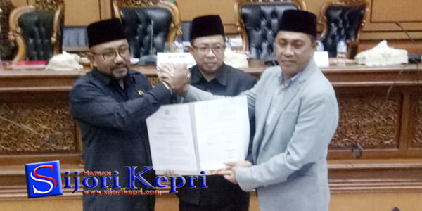 APBD Kota Tanjungpinang TA 2018 “DISAHKAN Rp 833.27 MILYAR”