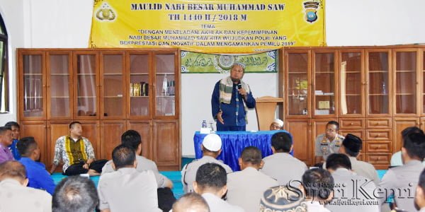Polres Tanjungpinang Laksanakan Peringatan “MAULID NABI MUHAMMAD SAW”