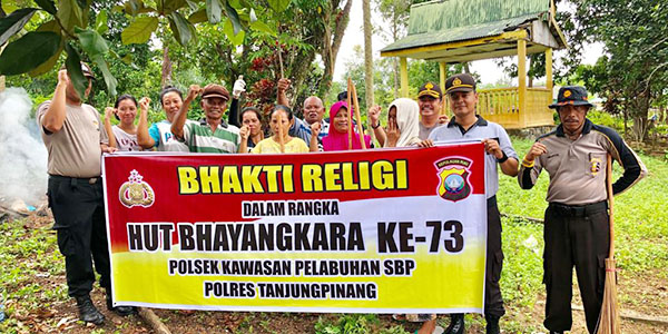 Polsek KKP Sri Bintan Pura Gelar Bakti Religi