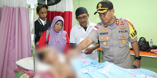 Polres Karimun Bantu Biaya Pengobatan