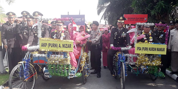 Suasana Haru Iringi Pelepasan Purnawira Bakti Polres Karimun