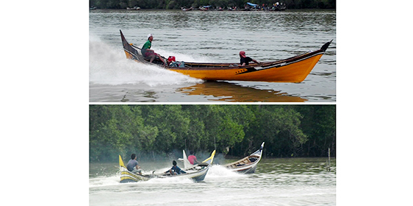 Sekda Inhil Hadiri Lomba Pacu Pompong Kuala Patah Parang