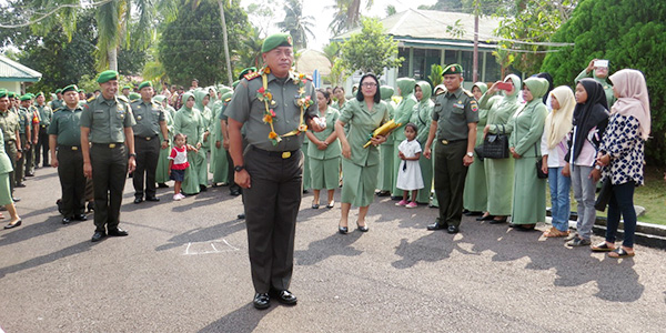 Kodim 0315/Bintan Gelar Tradisi Penyambutan dan Pelepasan Komandan Kodim 0315/Bintan
