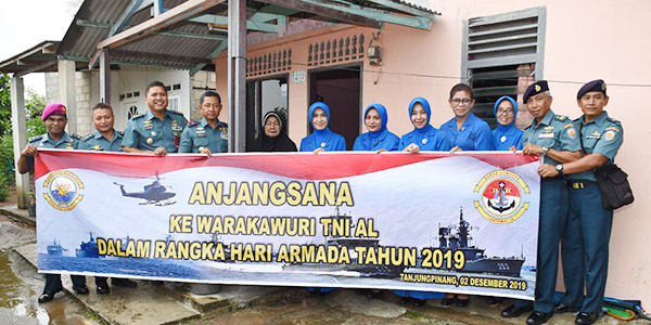 Jelang Hari Armada, Lantamal IV Anjangsana ke Warakawuri TNI AL