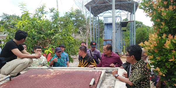 Baru Uji Coba, SPAM Desa Mantang Besar Sudah Rusak