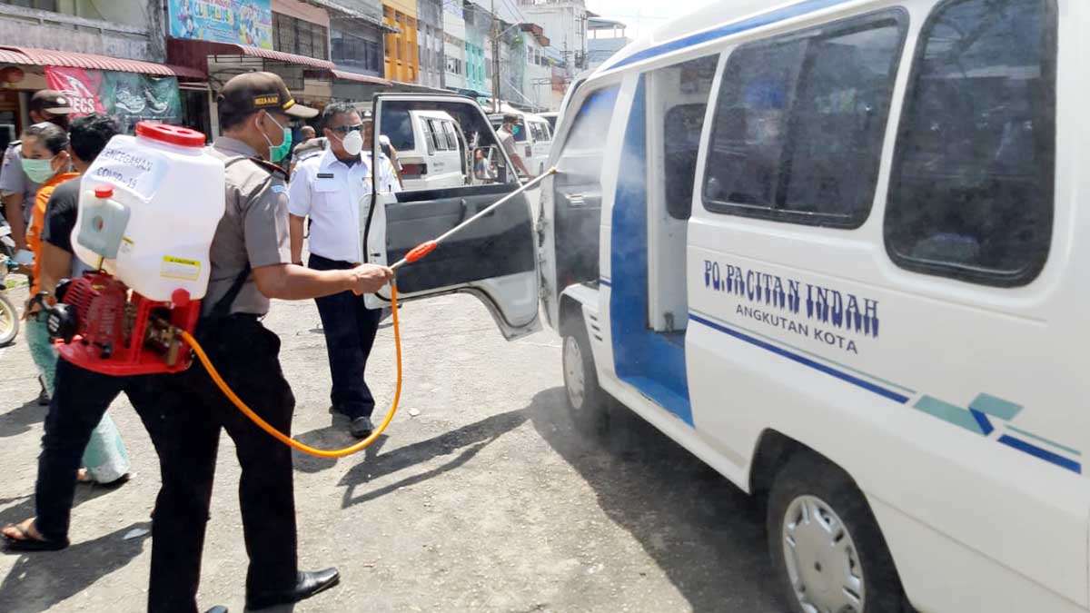 Polres Tanjungpinang Sterilkan Jalan Merdeka