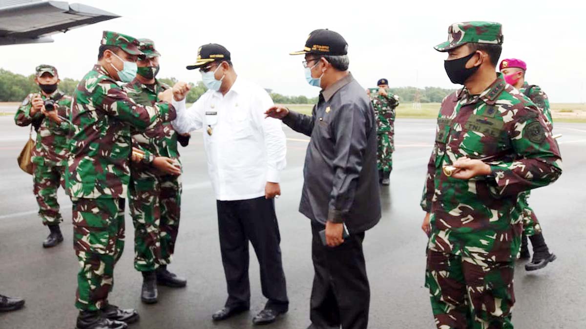 Danlantamal IV Sambut Pangkoarmada I Kunker di Kepri