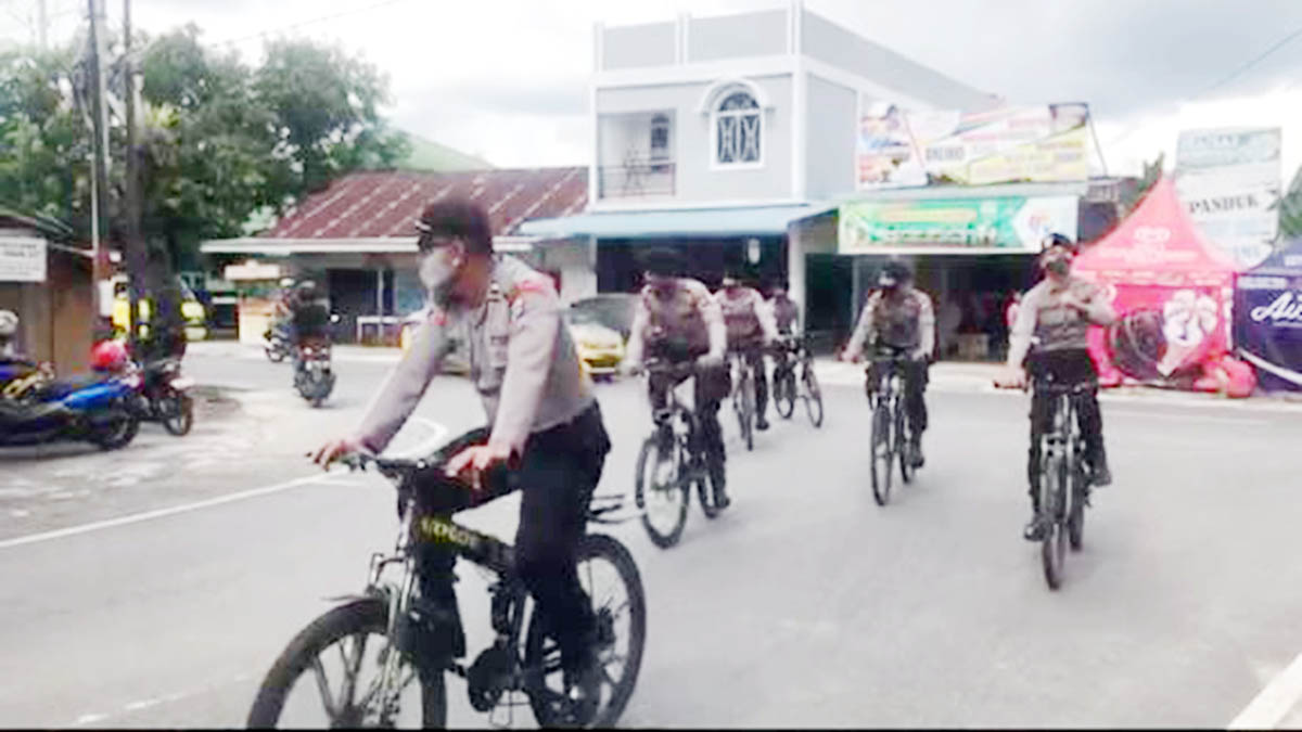 Gunakan Sepeda, Polres Natuna Laksanakan Patroli Dialogis