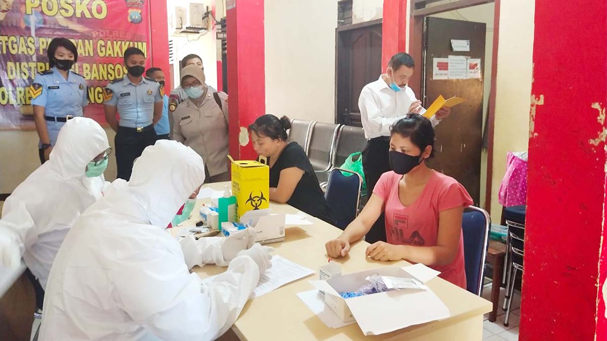 Tahanan Polres Tanjungpinang di Rapid Test