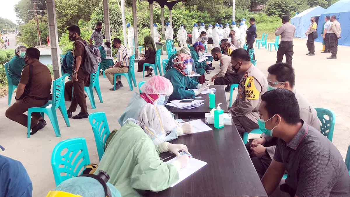 40 Personil Polres Bintan Lakukan Swab Covid 19