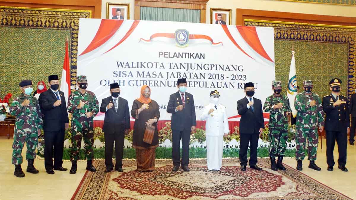 Danlantamal IV Beri Selamat Pada Wali Kota Tanjung Pinang