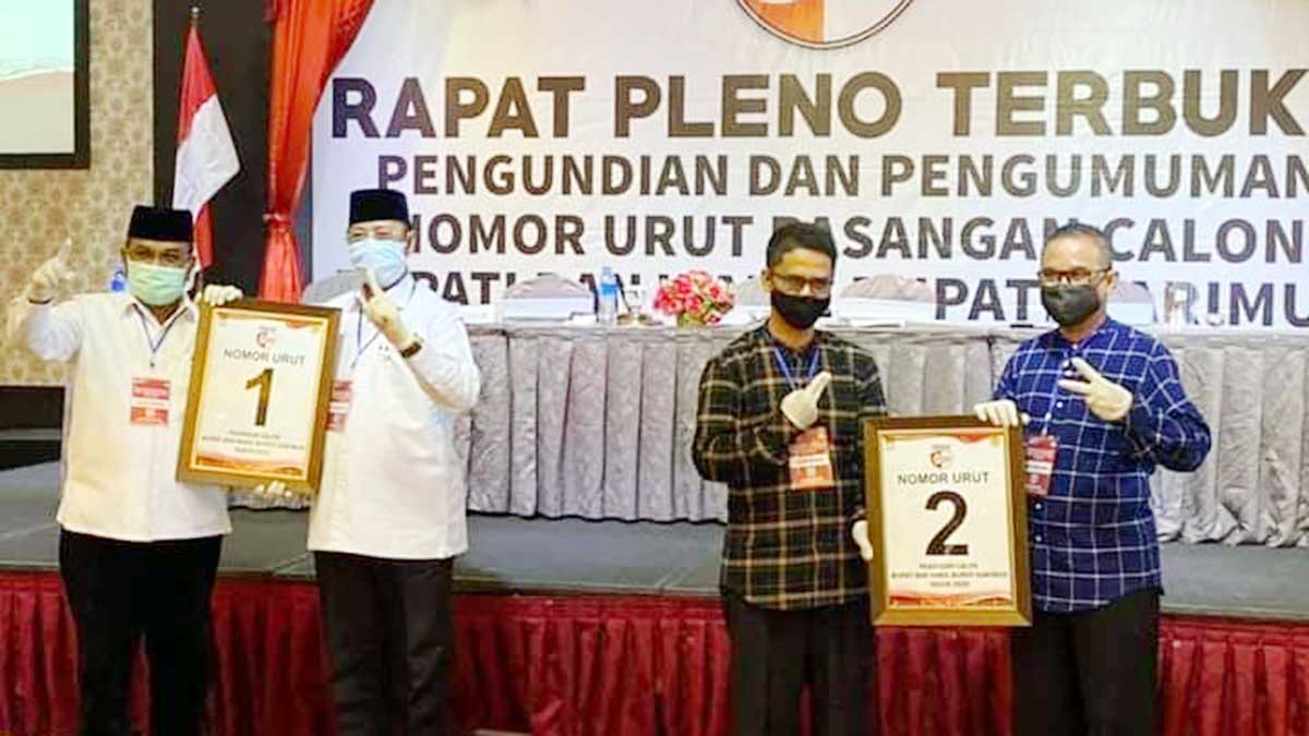 Pilkada Karimun, ARAH Nomor Urut 1 dan BERSINAR 2