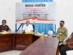 Bupati Natuna Hadiri Vidcom Penandatanganan Kontrak Pembangunan PLBN Terpadu Serasan
