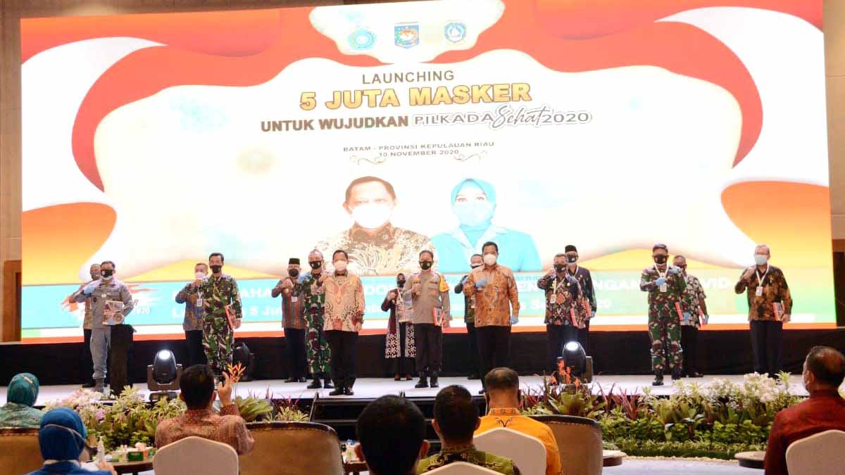 Danlantamal IV Hadiri Launching 5 Juta Masker