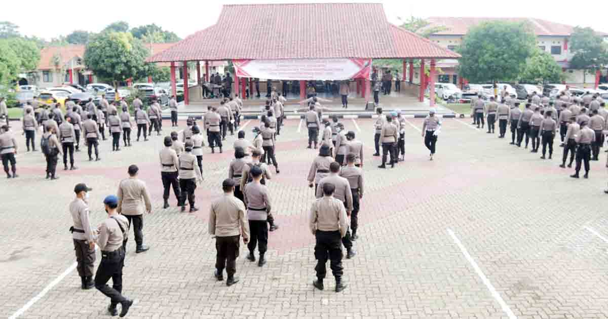 1.128 Personel Pengamanan Polda Kepri di Rapid Test