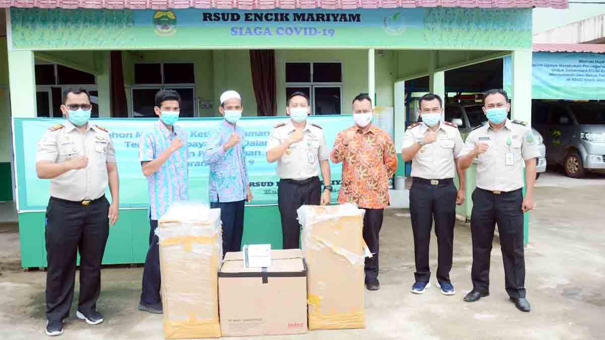 KKP Kelas 2 Tanjung Pinang Beri Bantuan Alat Rapid Test dan APD ke Pemkab Lingga