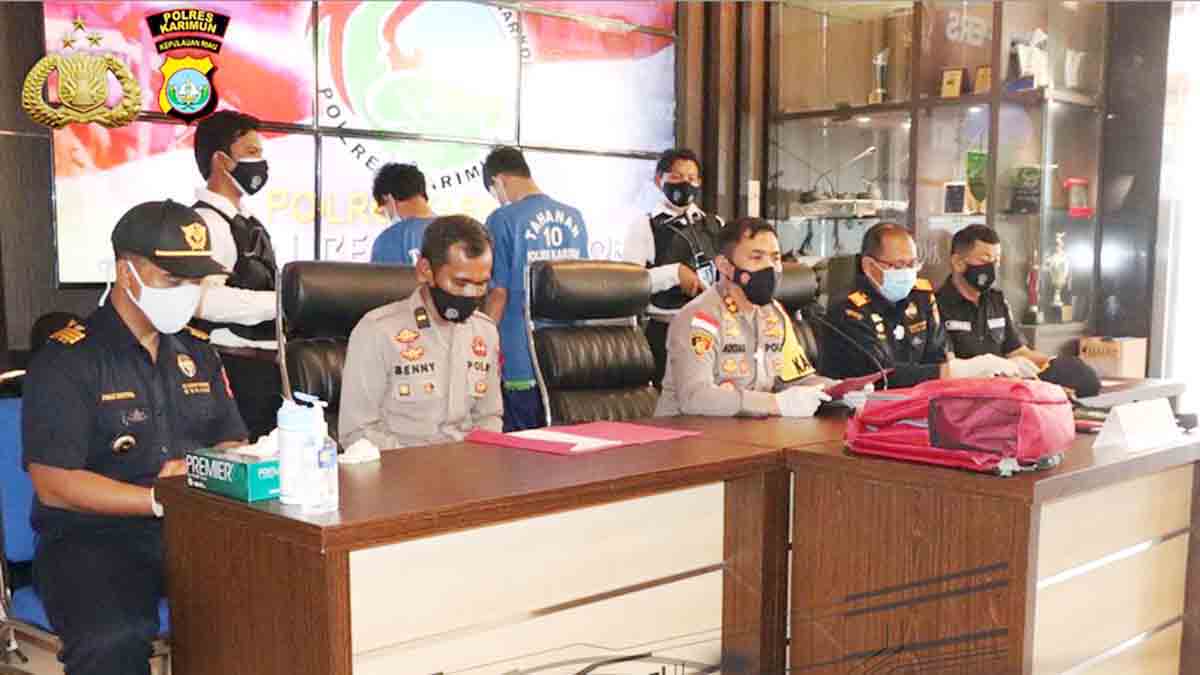 2 Pengedar Narkotika Ditangkap Tim Panther Sat Narkoba Polres Karimun dan Bea Cukai Karimun