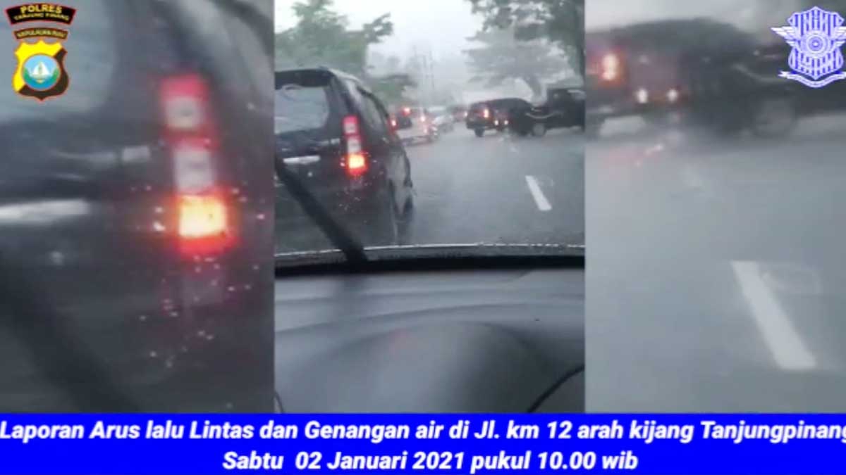 Video Situasi Banjir di Batu 12 Arah Kijang Tanjung Pinang