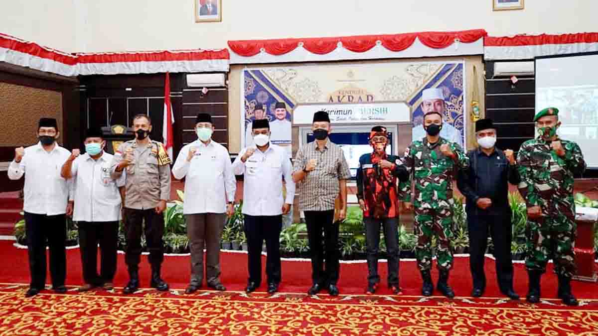 Kunduri Akbar Awal Tahun 2021, Bupati Karimun Ajak Masayarakat Dukung Vaksinasi Covid-19 dan Protokol Kesehatan