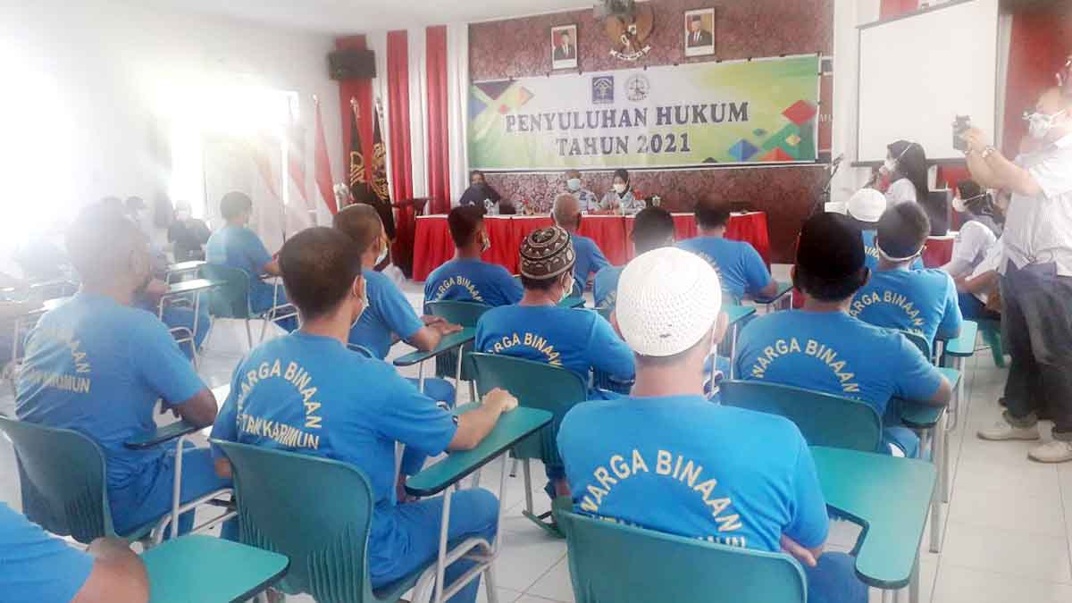 Kemenhumham Kepri dan LBH Sado Lakukan Penyuluhan Hukum Kepada Warga Binaan
