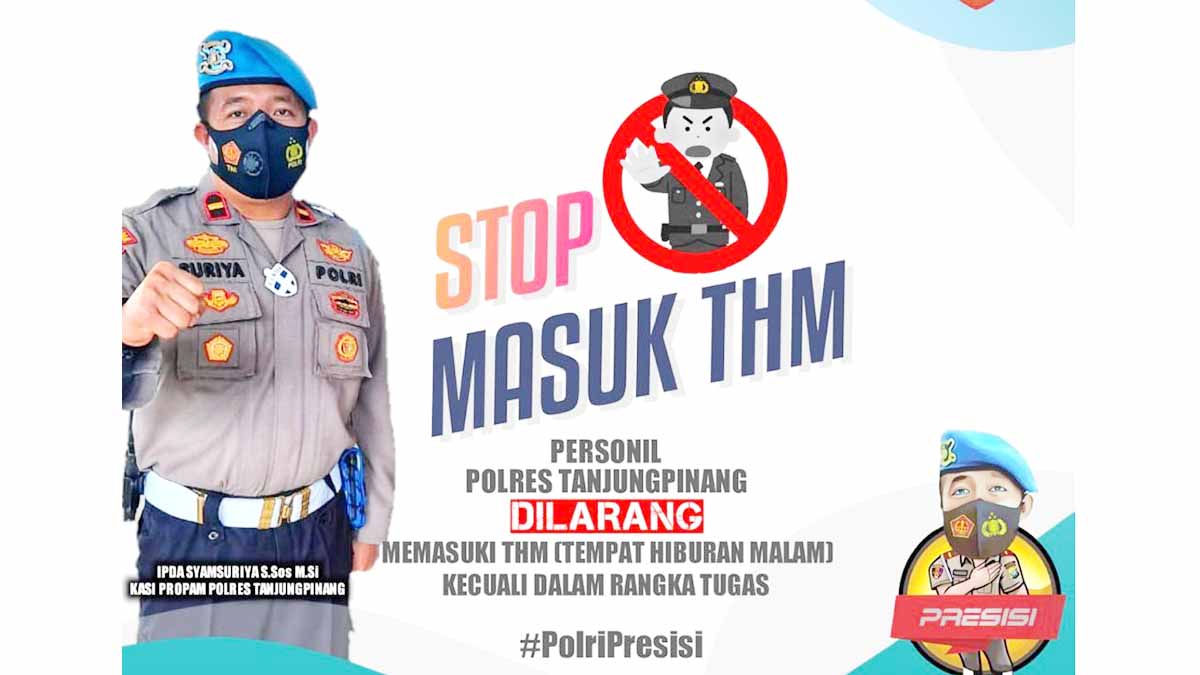 Anggota Polri Dilarang Masuk dan Bekingi THM