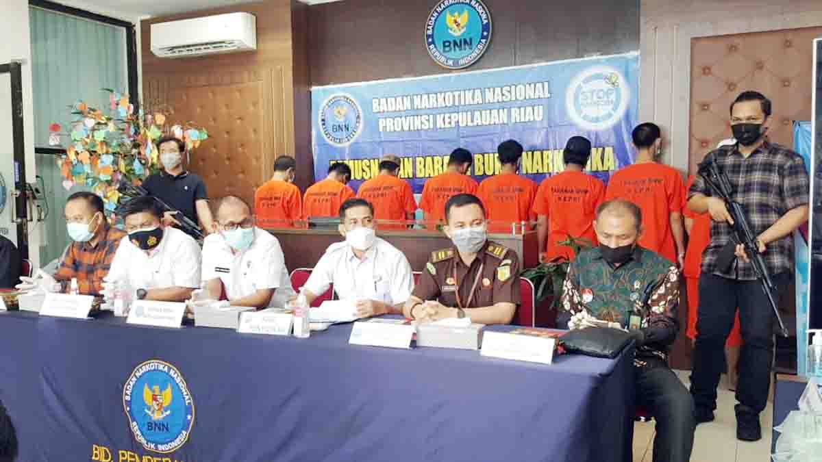Musnahkan Sabu, BNN Kepri Ungkap 8 Sindikat Narkotika Batam dan Bintan