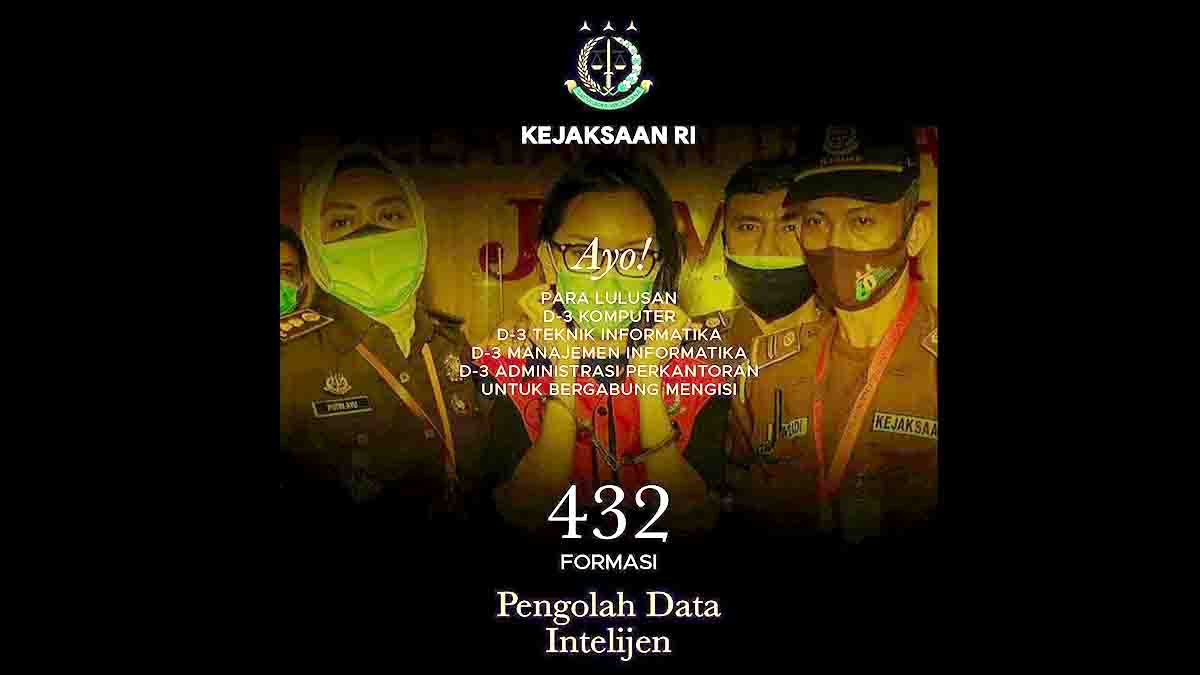 432 Formasi CPNS Kejaksaan RI Untuk Pengolah Data Intelijen