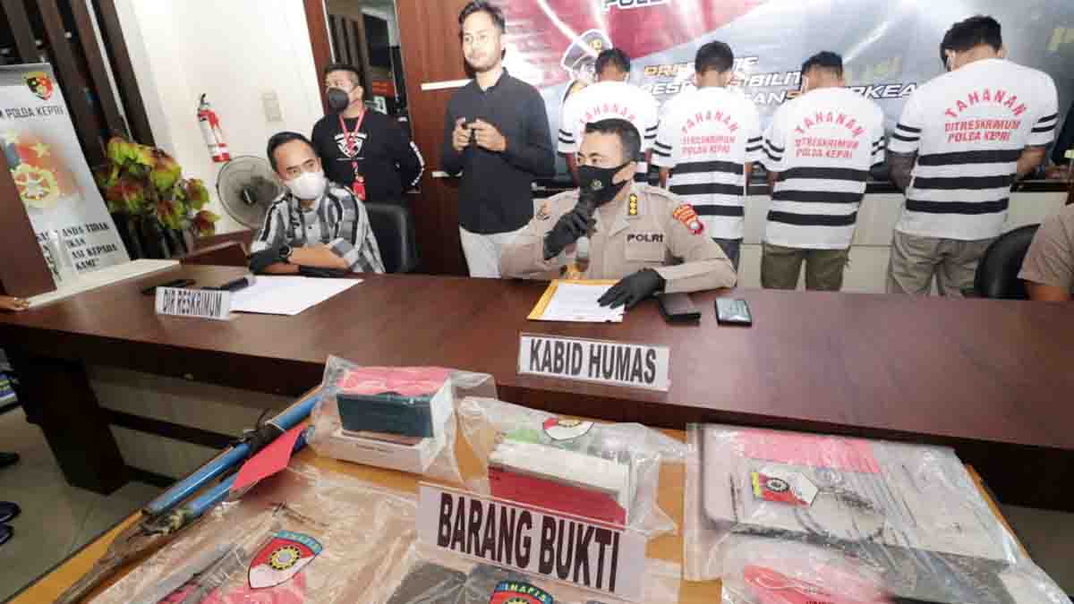 3 Pencuri dan 2 Penadah Barang Curian Diamankan di Batam, Ini Otak Pelakunya