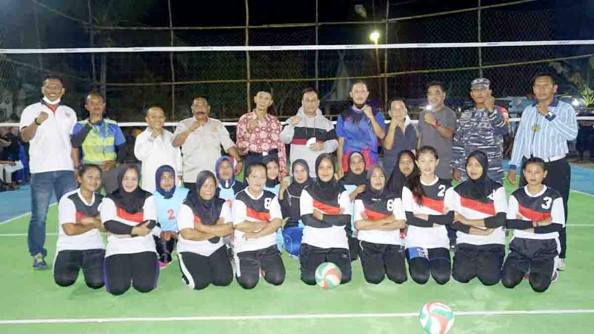 Tournament Volly Ball HUT Kabupaten Lingga ke 18 Dimulai