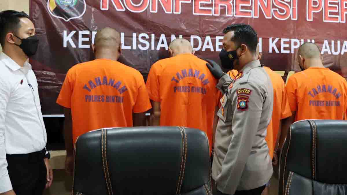 Kembali 4 Pelaku Narkotika Berhasil Ditangkap di Bintan