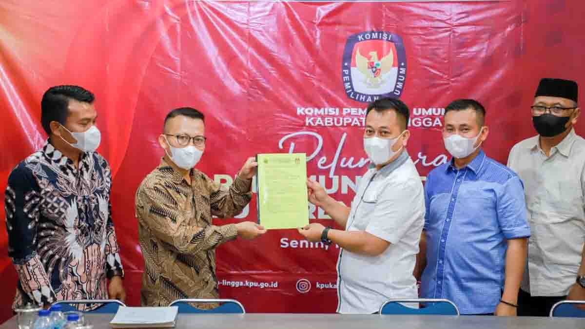 Bupati dan Ketua DPRD Lingga Bahas NPHD Pemilu 2024