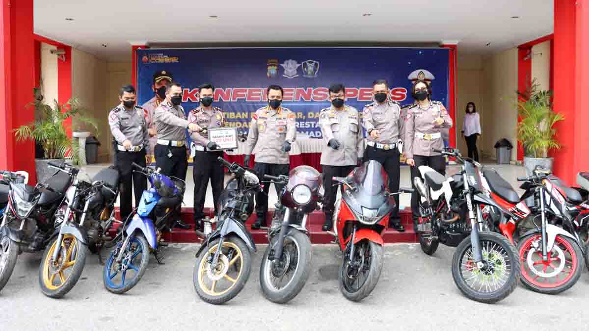 Satlantas Polres Barelang Tindak 129 Kendaraan Balap Liar dan Knalpot Brong