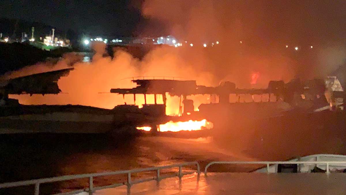 Kapal Dumai Line 5 Terbakar di Batam, 5 Kru Alami Luka Bakar dan 1 Meninggal Dunia
