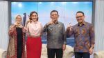 Gubernur Kepulauan Riau, Ansar Ahmad, bersama Kepala Divisi BAKTI Kominfo, Feriandi Mirza dan host Newsline Metro TV, Tantri Moerdopo