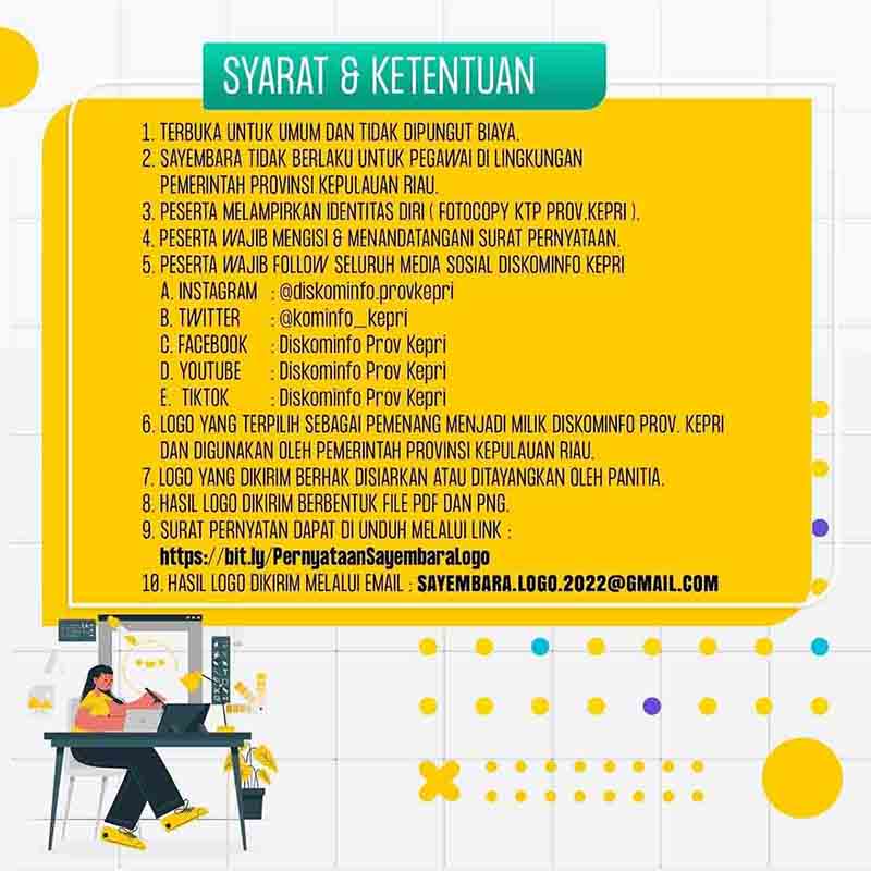 Hari Ini Terakhir Pendaftaran Lomba Desain Logo Hari Jadi Provinsi Kepulauan Riau ke 20, Rebut Hadiah Rp 10 Juta – Sijori Kepri