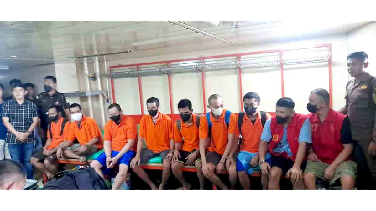 Dikawal Ketat, 9 Tahanan Rutan Polsek Siantan Anambas Dikirim ke Rutan Tanjung Pinang