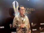 Gubernur Kepulauan Riau, Ansar Ahmad, menerima Penghargaan Indonesia Award Tahun 2022 yang diselenggarakan oleh Inews