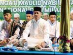 Bupati Lingga, Muhammad Nizar, menghadiri Tabligh Akbar dan Lingga Bersholawat, dalam rangka memperingati Maulid Nabi Muhammad SAW